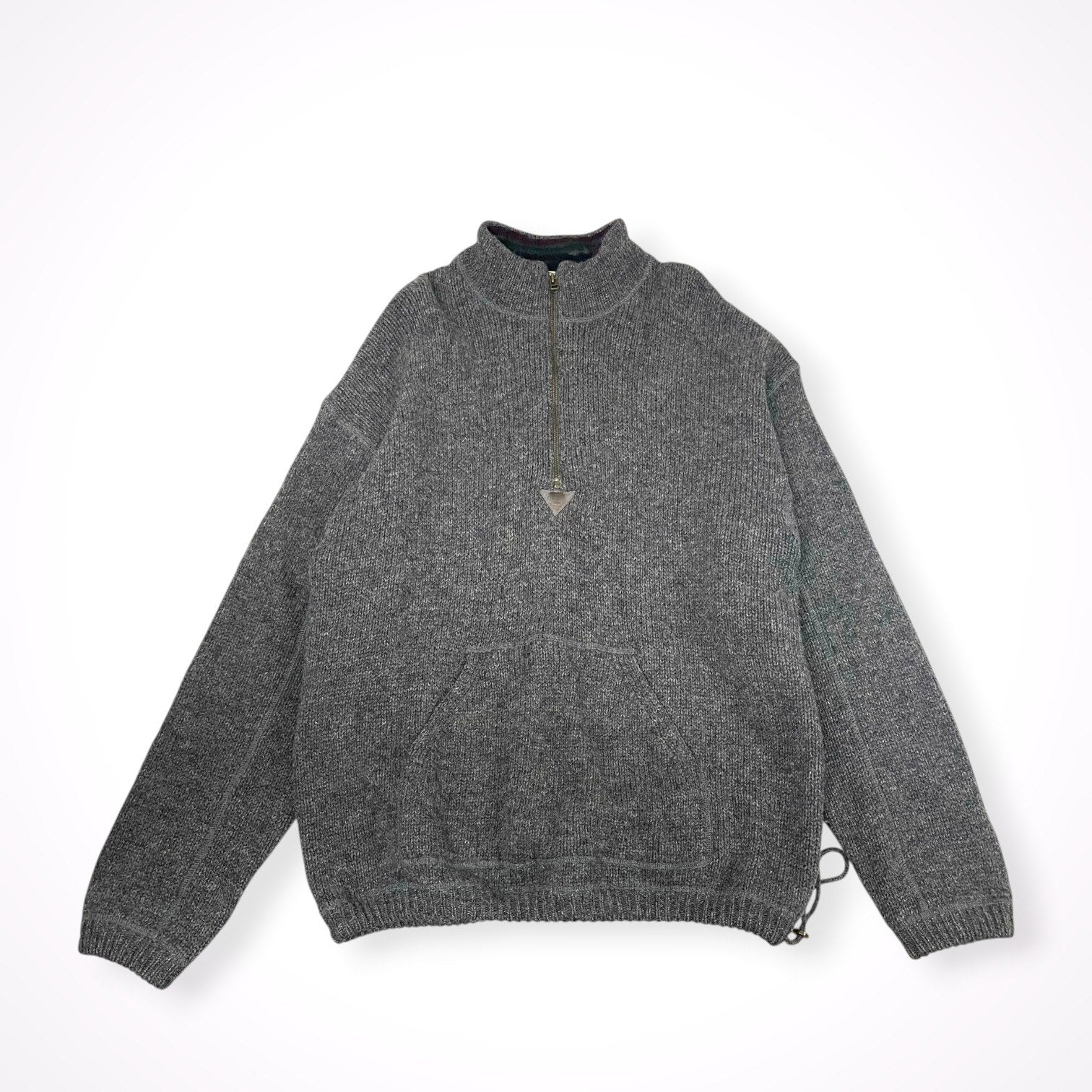 L.L. Bean / 90sフリース切替ハーフジップニット SIZE：XL