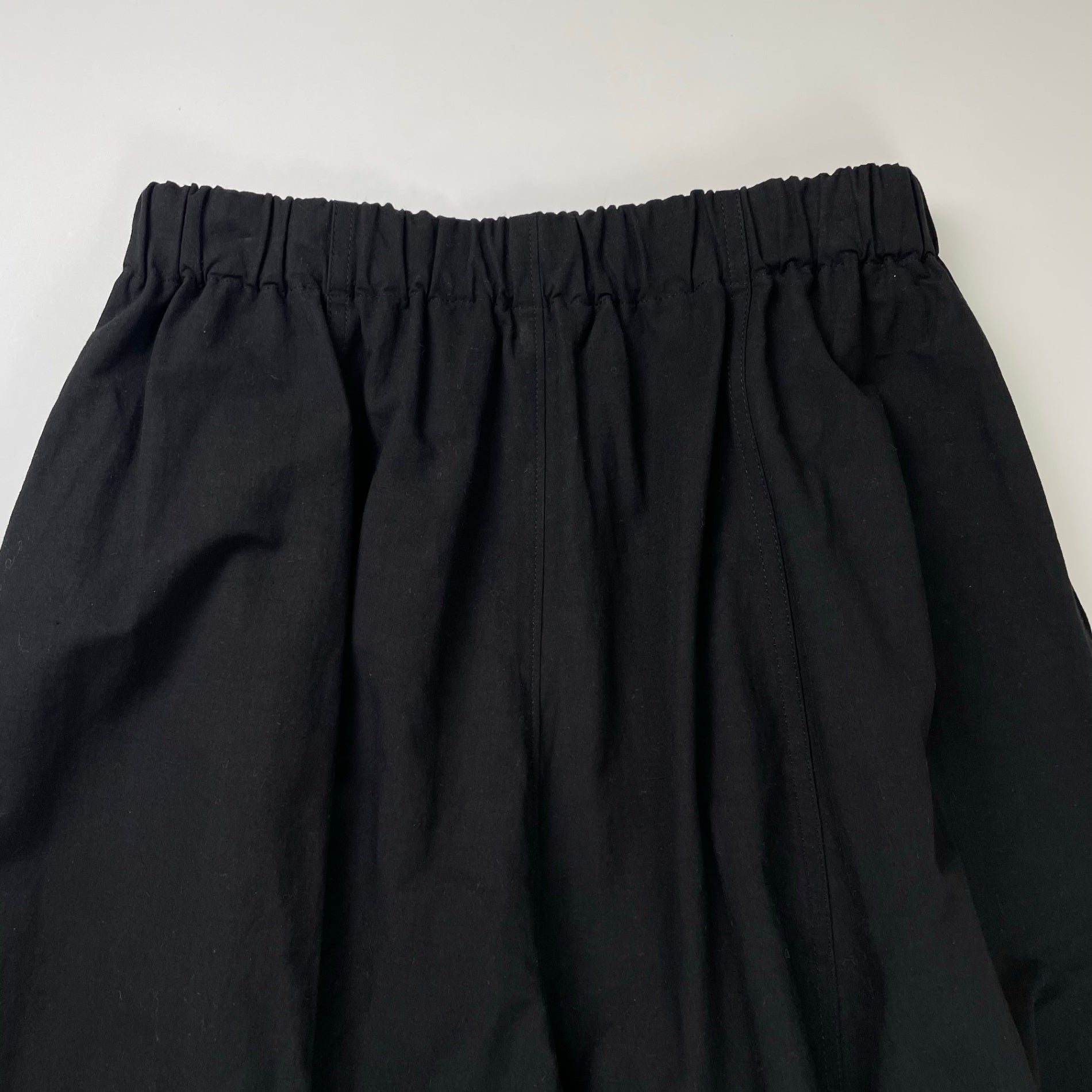 Curensology カレンソロジー / コットンリネンドロストパンツ ブラック 極美品 参考定価：22,000+tax SIZE:FREE