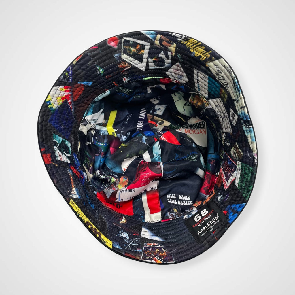 68 BROTHERS × APPLEBUM アップルバム / REVERSIBLE HAT JAZZ TEXTILE  バケットハット ブラック 頭囲：60cm