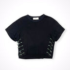 TOGA PULLA / レザーレースアップTEE 参考定価：19,000+tax SIZE:36