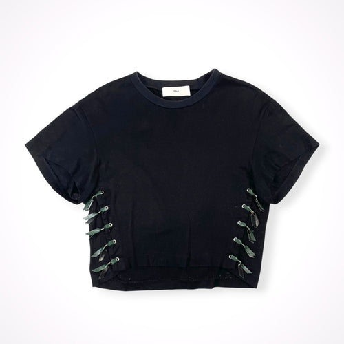 TOGA PULLA / レザーレースアップTEE 参考定価：19,000+tax SIZE:36