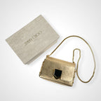 JIMMY CHOO ジミーチュウ / LOCKETT PETITE チェーンショルダーバッグ ギャランティー付 参考定価：200,000程度