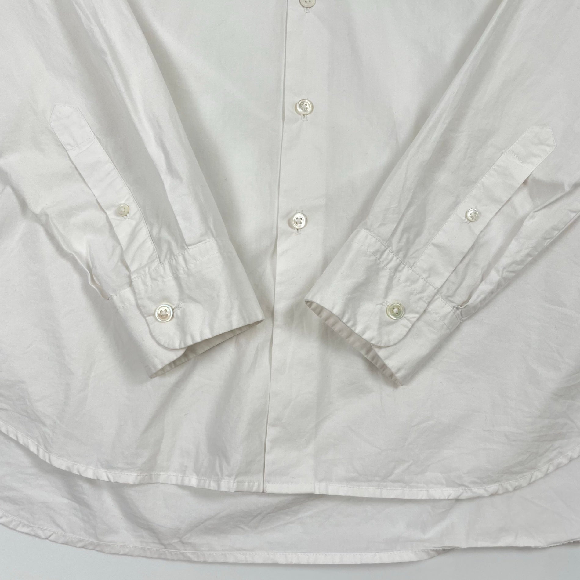 JAN MACHENHAUER / レギュラーカラーポプリンシャツ 参考定価：50,000程度 SIZE：48