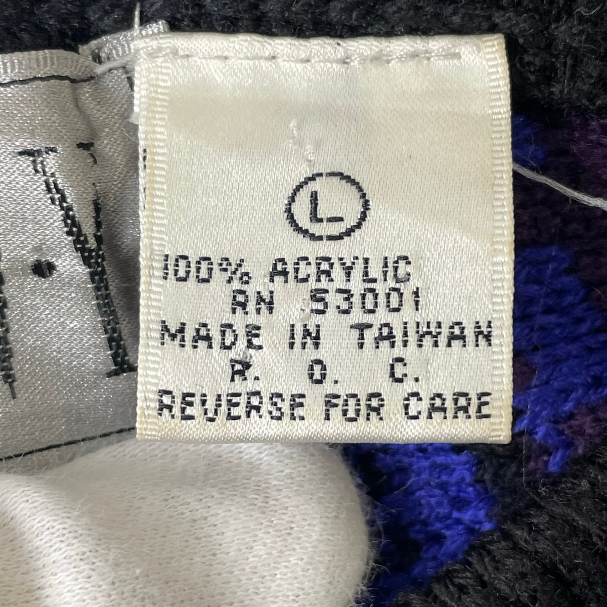 VINTAGE / 〈I･V･Y〉 3D立体編み クルーネックニットセーター SIZE:L