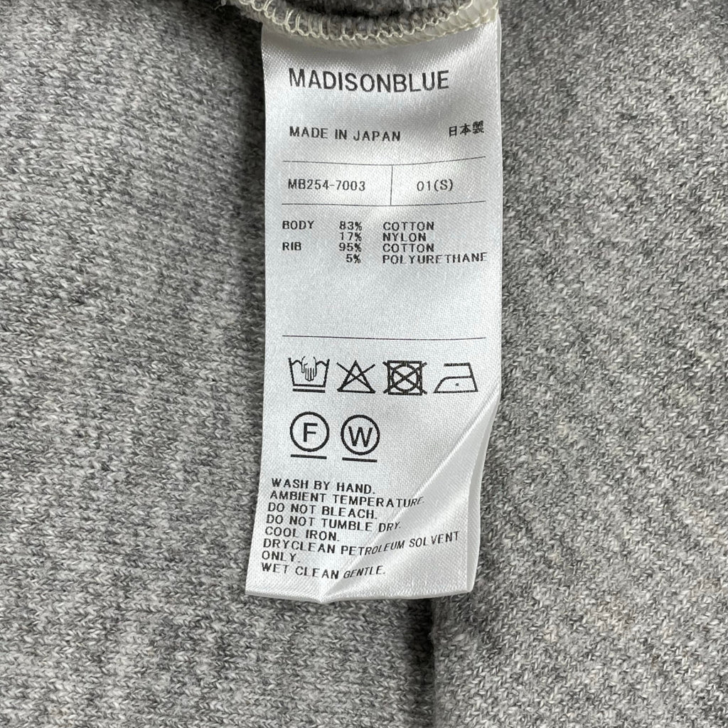 MADISONBLUE マディソンブルー / FOOTBALL TEE SWEAT スウェット 参考定価：53,000+tax  SIZE：01