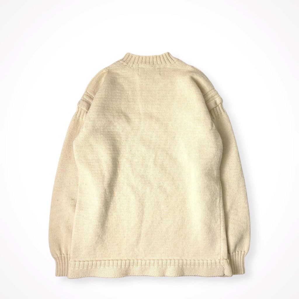 VINTAGE / 〈SUMMIT SPORTS〉 7-80s 英国製ガンジーニット SIZE:38