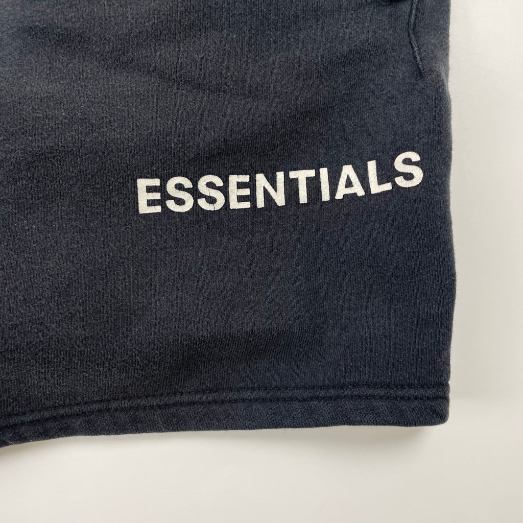 ESSENTIALS エッセンシャルズ / ロゴスウェットハーフパンツ ブラック 参考定価：20,000程度 SIZE:M