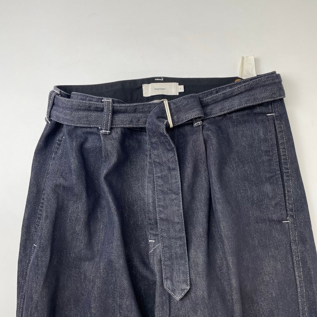 Graphpaper / Colorfast Denim Belted Pants 参考定価：29,000+tax SIZE:2