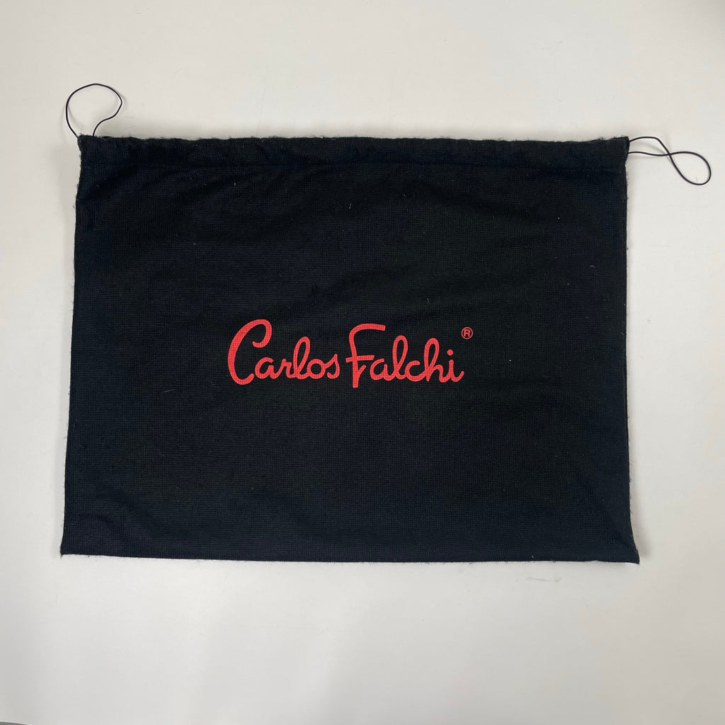 Carlos Falchi / レザーメッシュショルダーバッグ 参考定価：60,000程度