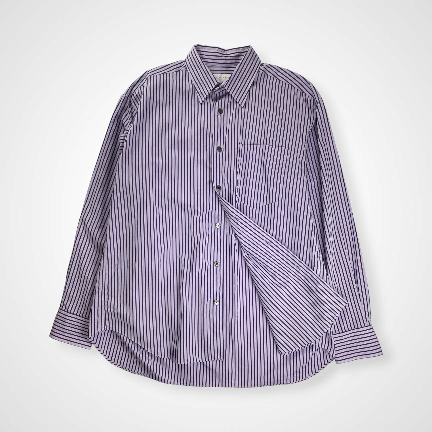 LITTLEBIG リトルビッグ / Stripe Dress SH ストライプシャツ 参考定価：29,000+tax SIZE:46