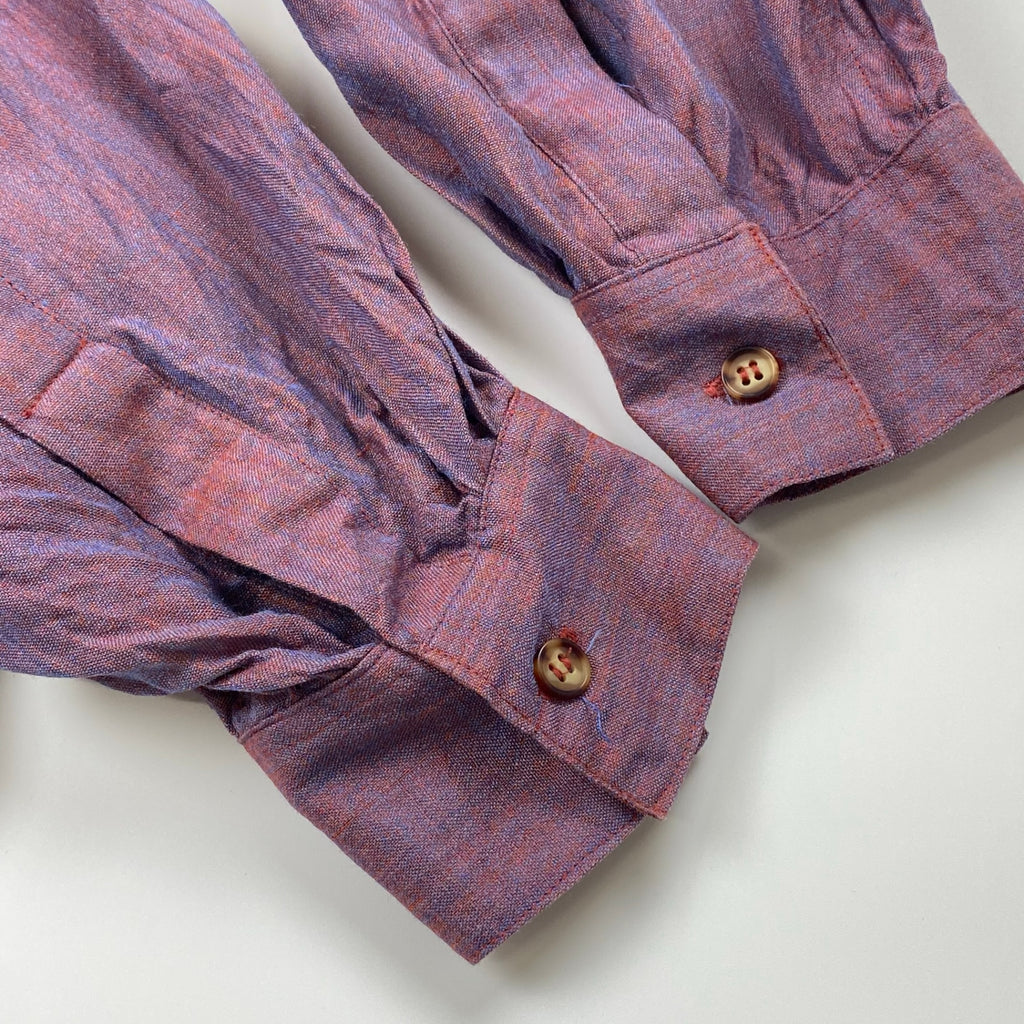 GOOUCH グーチ / シルクリネン デザイン シャツ SIZE：XL