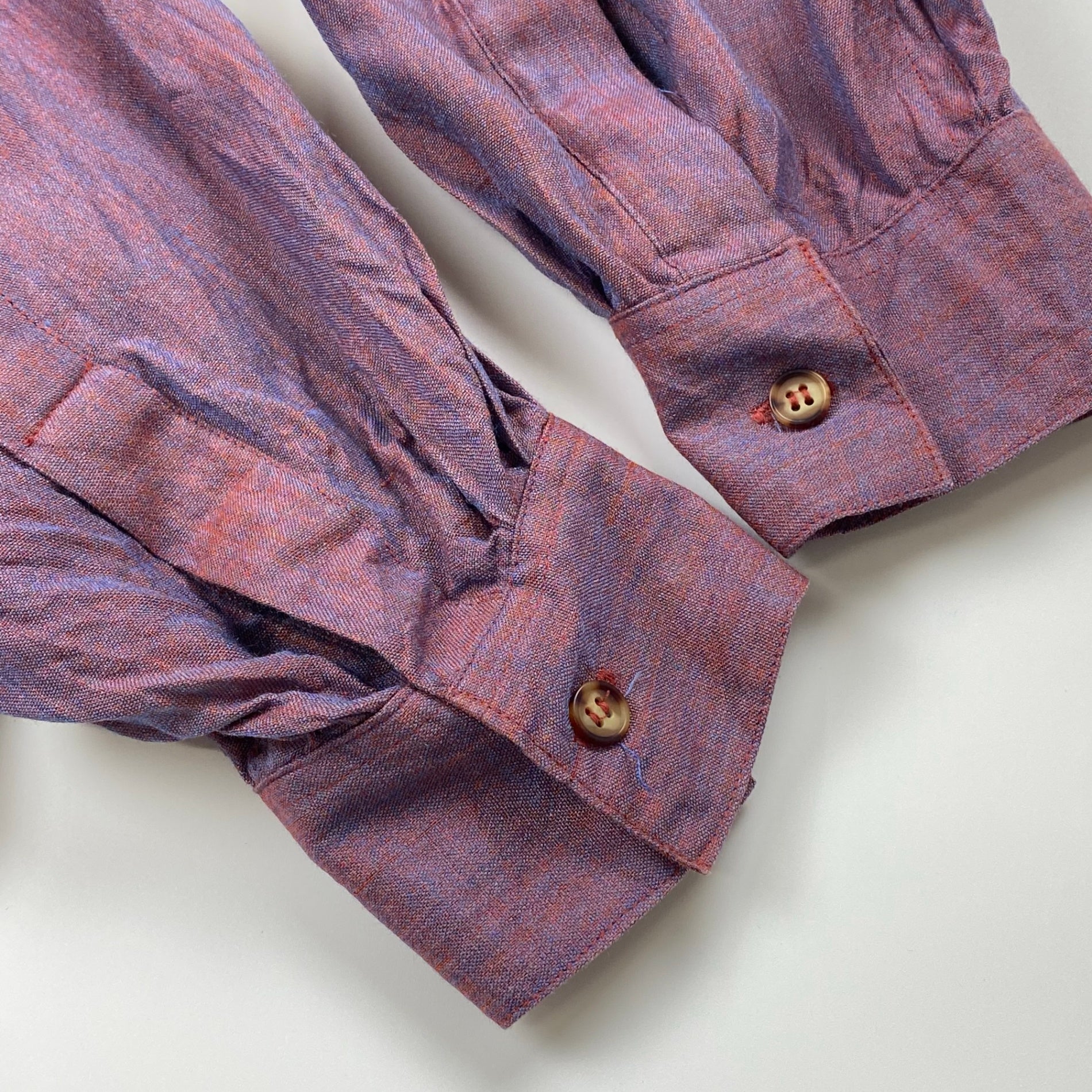 GOOUCH グーチ / シルクリネン デザイン シャツ SIZE：XL