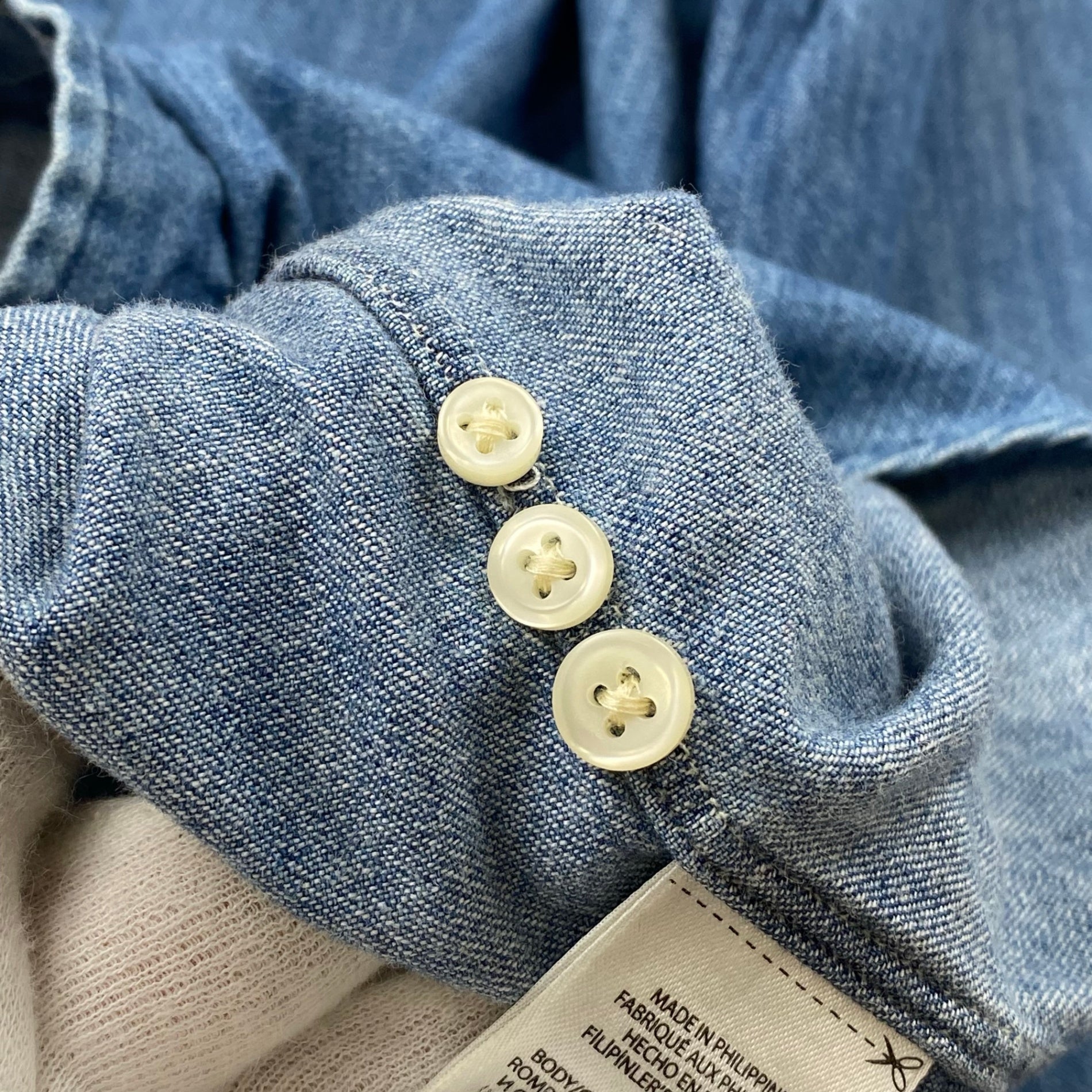 POLO RALPH LAUREN ポロ ラルフローレン / ボタンダウン デニムシャツ ポニー刺繍 SIZE：XS