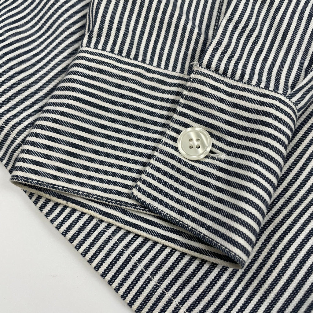 BEN DAVIS ベンデイビス / ハーフジップヒッコリーシャツジャケット 日本製 SIZE：M