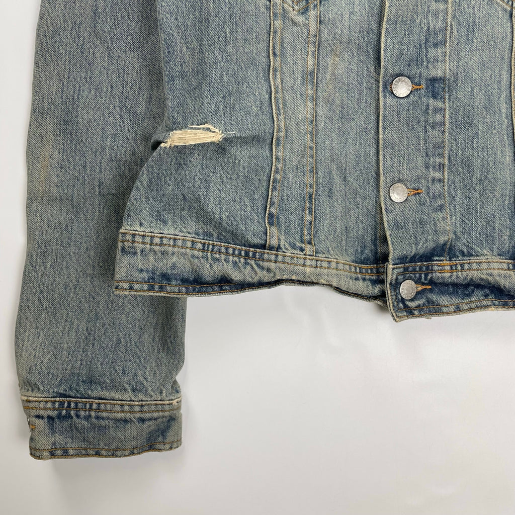 DOLCE＆GABBANA ドルチェ＆ガッバーナ / 02AWクラッシュデニムジャケット インディゴ  SIZE:46