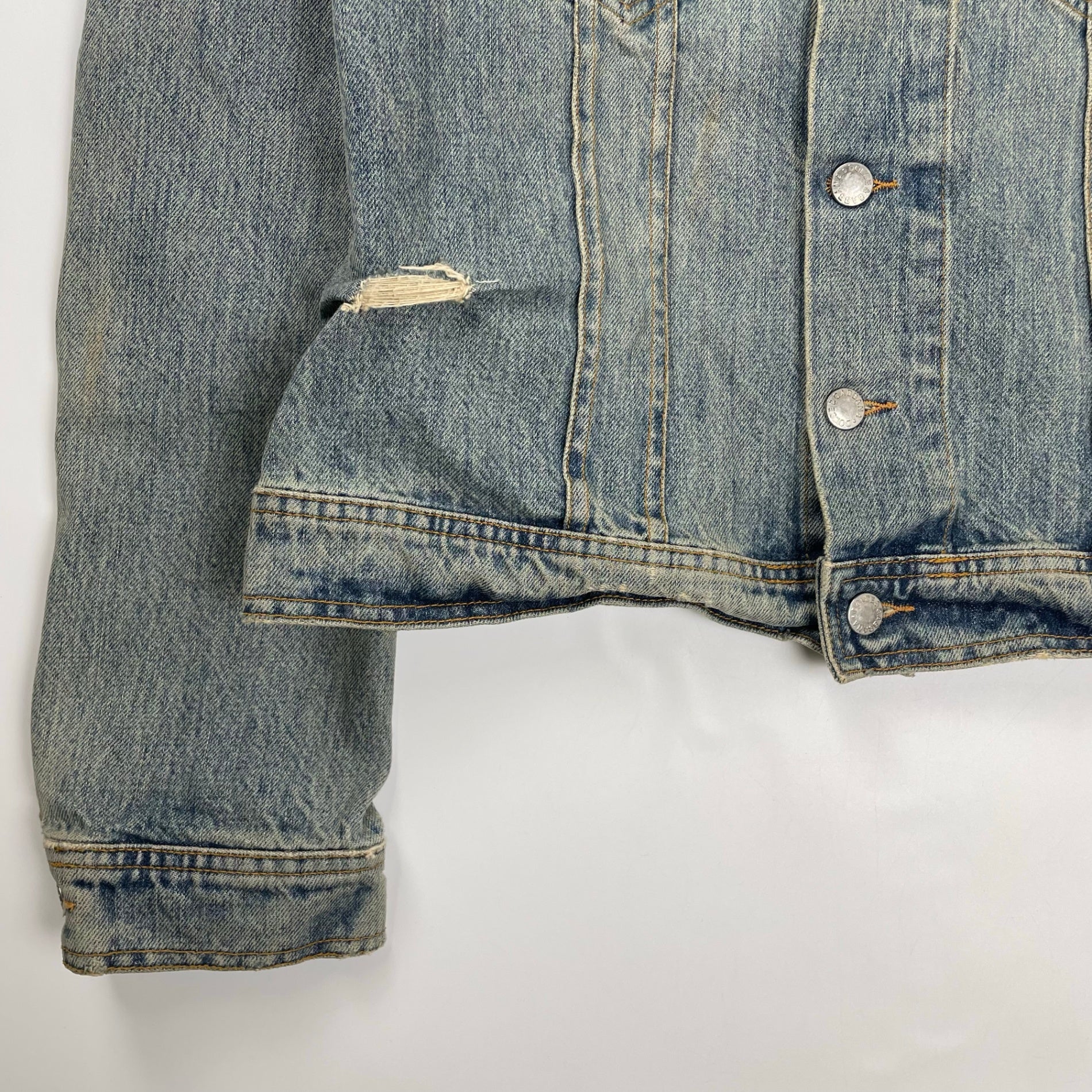 DOLCE＆GABBANA ドルチェ＆ガッバーナ / 02AWクラッシュデニムジャケット インディゴ  SIZE:46