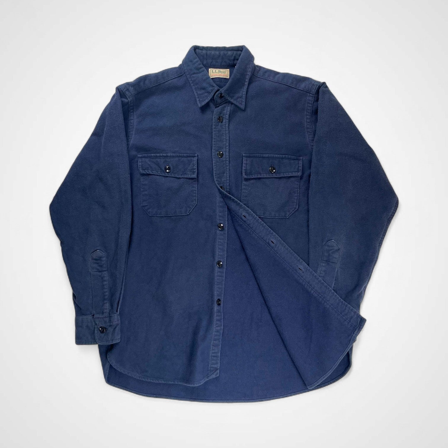 L.L. BEAN エルエルビーン / 90s CHAMOIS CLOTH SHIRT USA製 シャモアシャツ SIZE：16