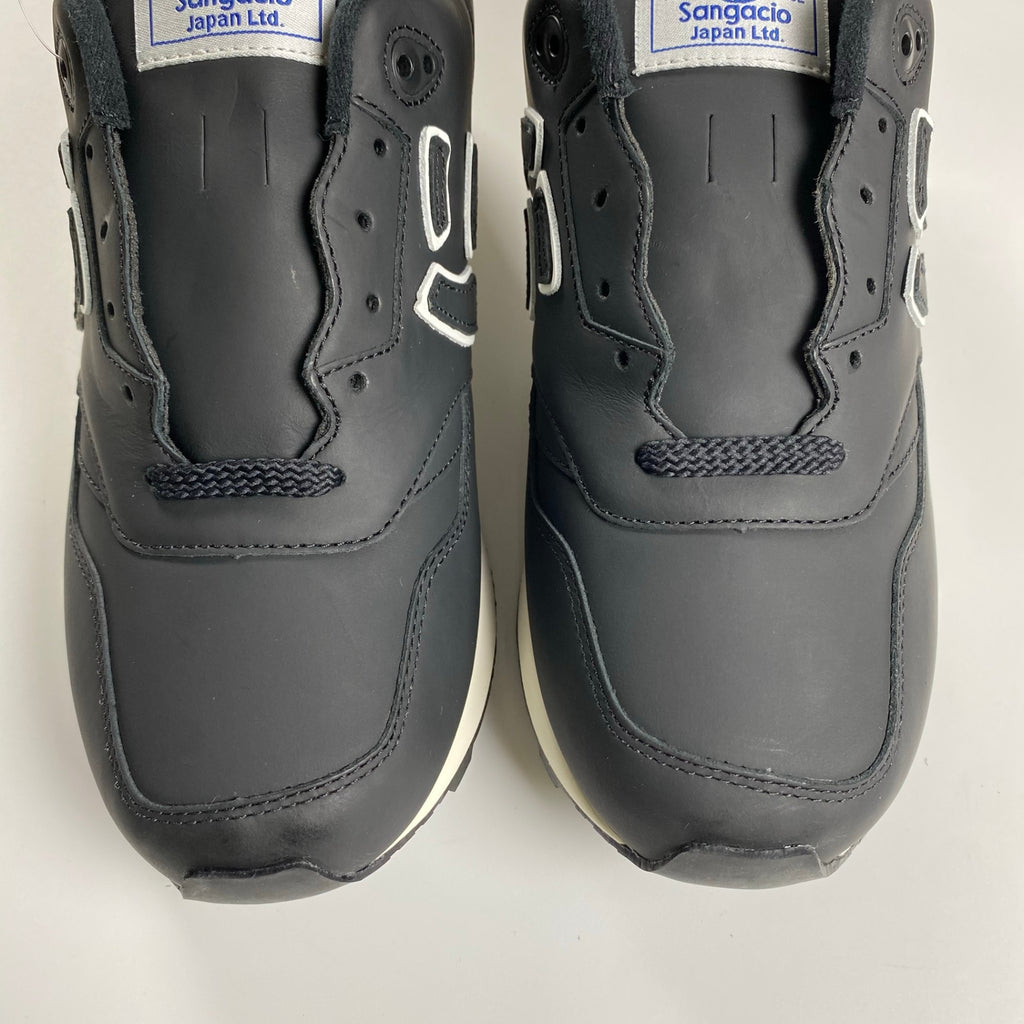 【未使用】 SANGACIO サンガッチョ / Be BLACK STONE オイルドレザー スニーカー 100足限定 参考定価：26,000+tax