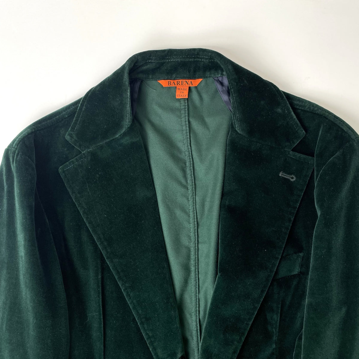 BARENA / ベルベットテーラードジャケット 参考定価：75,000程度 SIZE:46