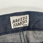 NAKED＆FAMOUS ネイキッド&フェイマス / Indigo Broken Twill Selvedge セルビッジデニムパンツ 参考定価：35,000程度 SIZE:31