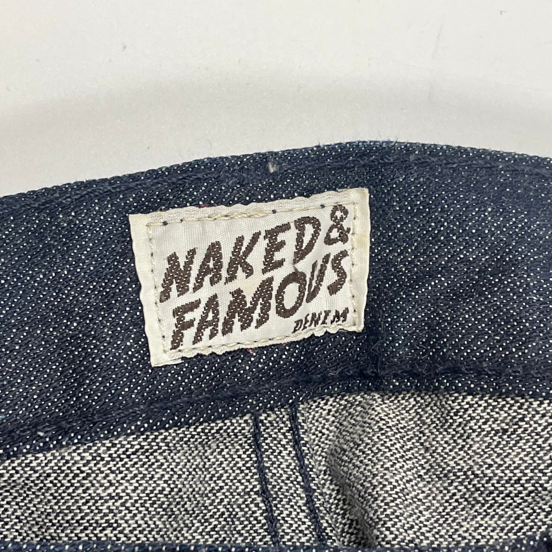 NAKED＆FAMOUS ネイキッド&フェイマス / Indigo Broken Twill Selvedge セルビッジデニムパンツ 参考定価：35,000程度 SIZE:31