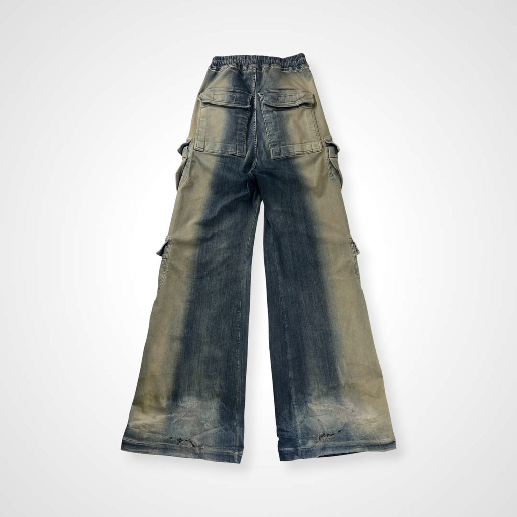Rick owens リックオウエンス / ダブルカーゴジャンボベラロングパンツ 23SS EDFU期 ダークインディゴ タグ付 SIZE：46
