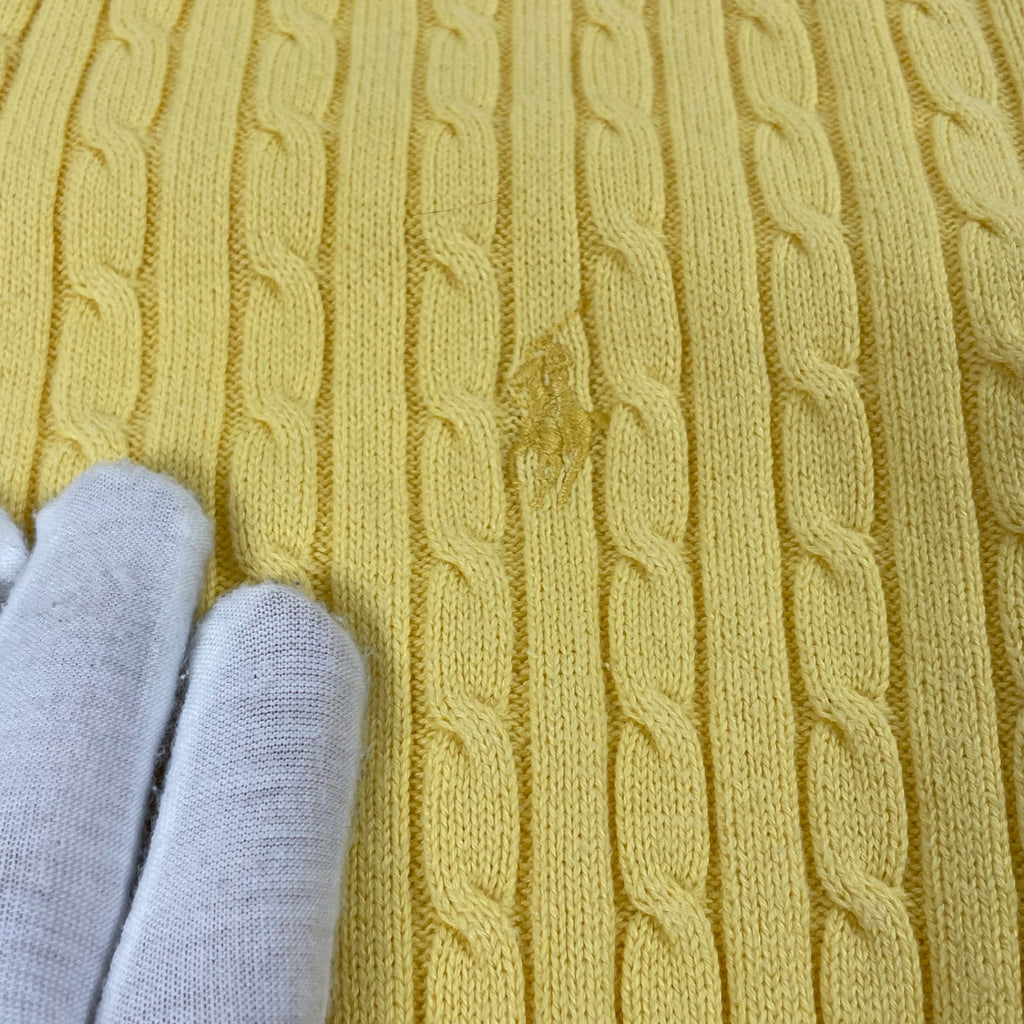 RALPH LAUREN SPORT / コットンケーブルニットカーディガン 参考定価：27,000程度 SIZE：S