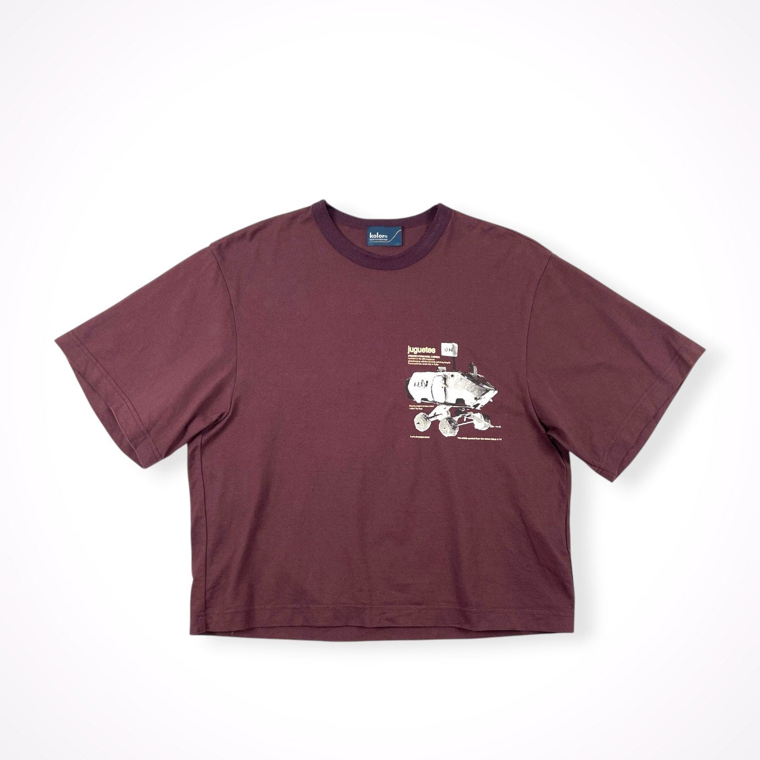 kolor / 25SS GrayTopsプリントTシャツ 参考定価：16,000+tax SIZE:1