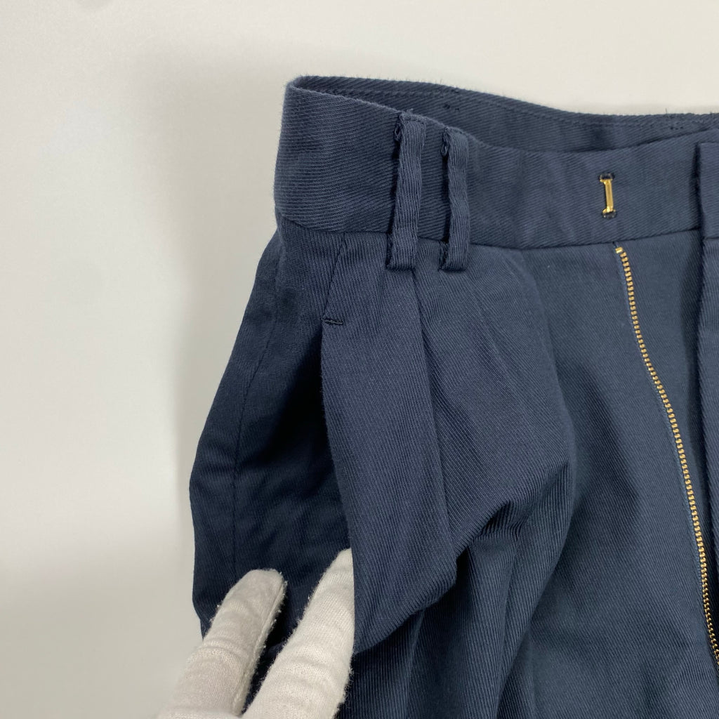 6(ROKU) BEAUTY＆YOUTH ロク ビューティー＆ユース / タックマキシスカート ネイビー 24SS 参考定価：22,000+tax SIZE:38