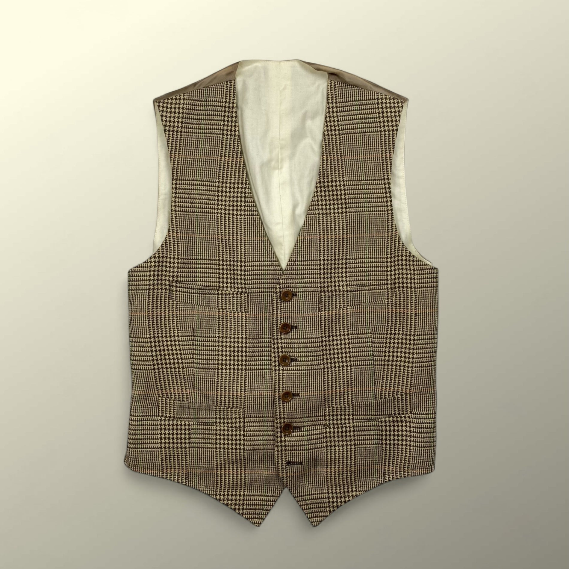 【HARITAGE ICON】 Polo by Ralph Lauren ポロ バイ ラルフローレン / リネン100％ ツイードベスト ジレ 参考定価：70,000程度 SIZE：36S