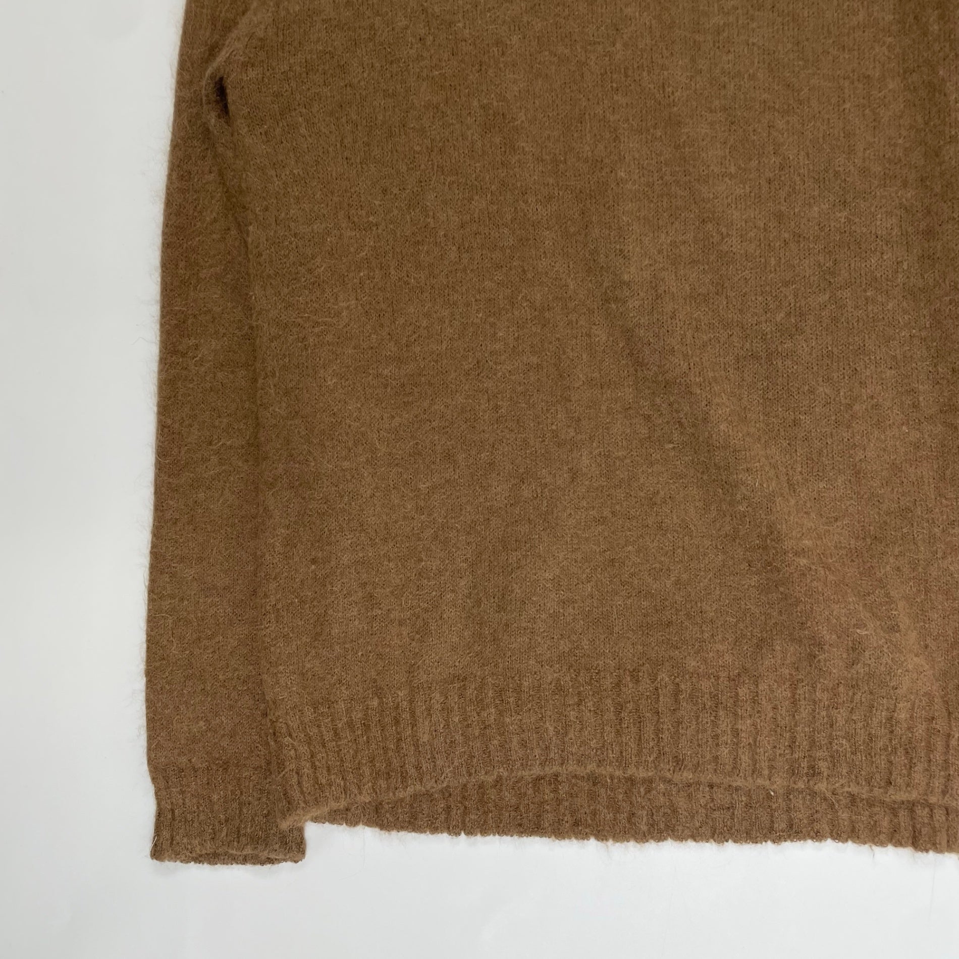 ATON エイトン / BABY ALPACA HIGH NECK SWEATER ブラウン 参考定価：31,000+tax SIZE:2