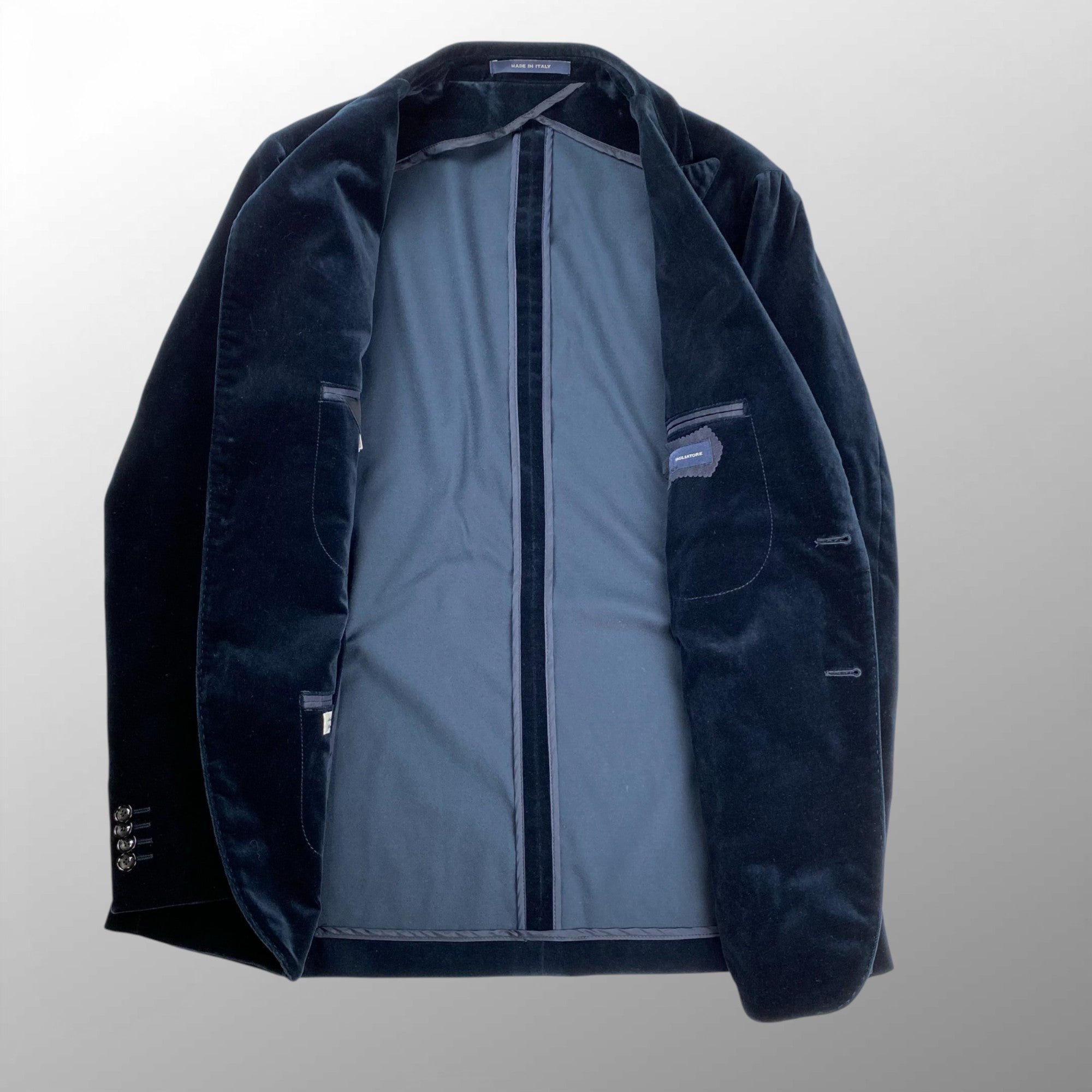 TAGLIATORE タリアトーレ / MONTECARLO ベロアジャケット ピークドラペル 参考定価：120,000程度 SIZE：50（L程度）