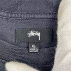 stussy / 刺繍ロゴTEE ブラック SIZE:XL