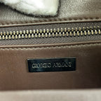 GIORGIO ARMANI / 90-00s ヴィンテージ クロコ型押しハンドバッグ 参考定価：400,000程度