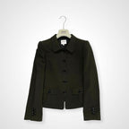 ARMANI COLLEZIONI アルマーニ コレッツォーニ / デザインコンパクトジャケット イタリア製 SIZE:40