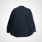 COMOLI コモリ / ナイロンシルク中綿シャツジャケット ブラック 参考定価：48,000+tax SIZE:1