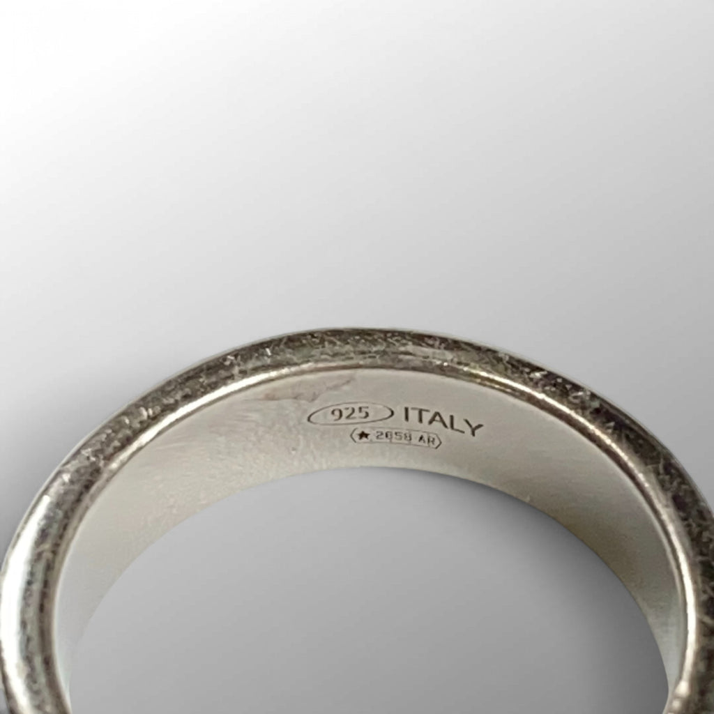 【クリーニング済】 Maison Margiela メゾンマルジェラ / Reverse Logo Ring リバースロゴ リング SIZE：20号