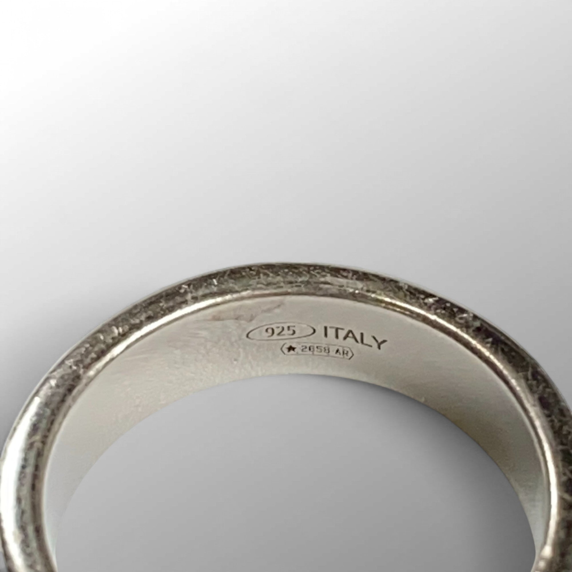 【クリーニング済】 Maison Margiela メゾンマルジェラ / Reverse Logo Ring リバースロゴ リング SIZE：20号