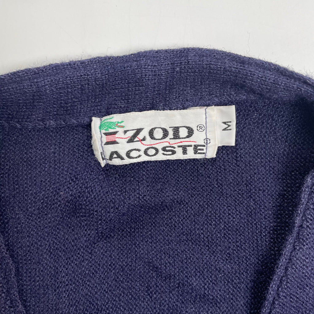 70s IZOD LACOSTE アイゾッド ラコステ / ヴィンテージ アクリルカーディガン 美品 SIZE:M