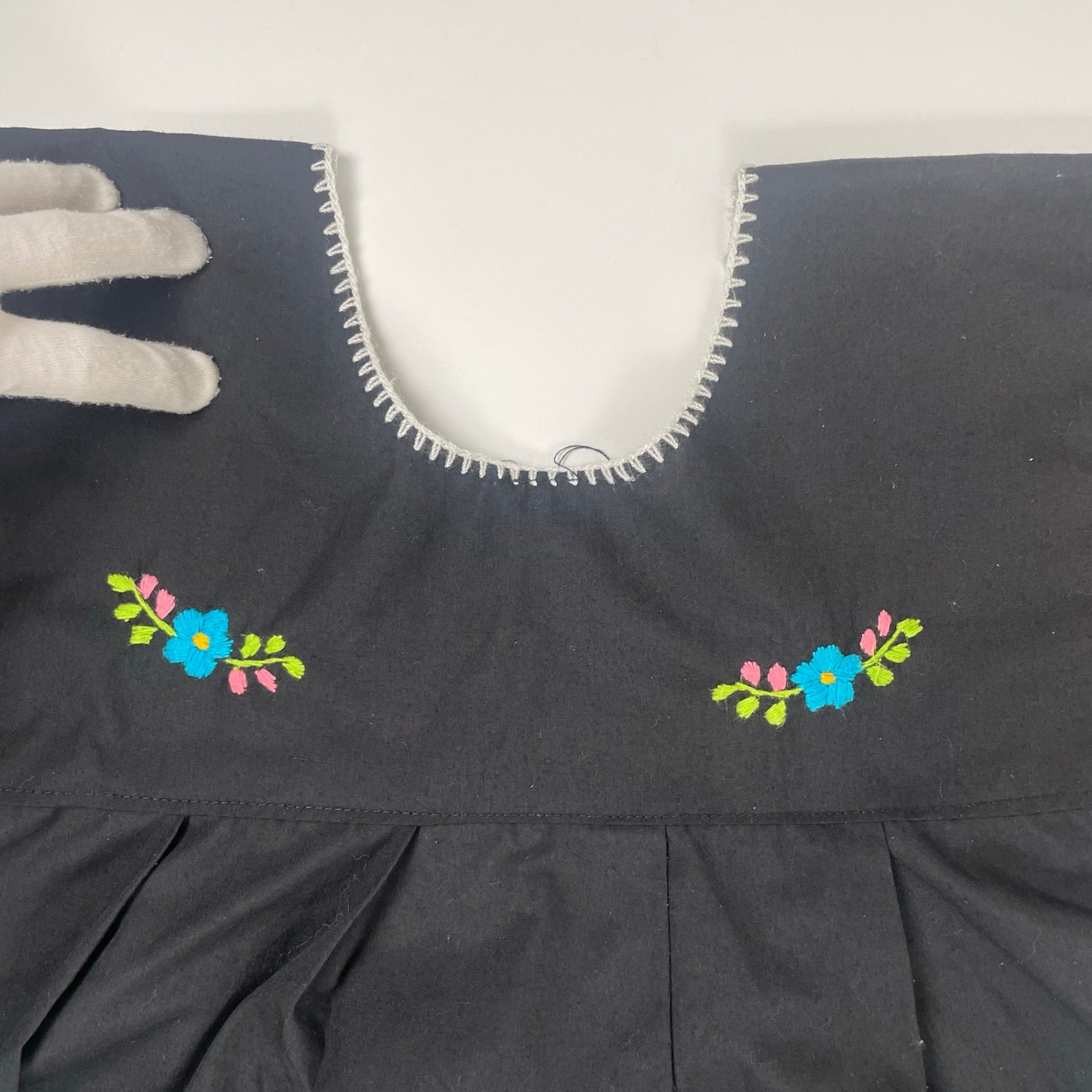 VINTAGE ヴィンテージ / 80s ヴィンテージ刺繍ワンピース 貫頭衣 SIZE：S