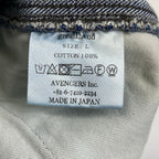 greatLAnd ORIGINAL / BAD BOY DOUBLE FRONT DENIM ダメージ デニムパンツ SIZE:L