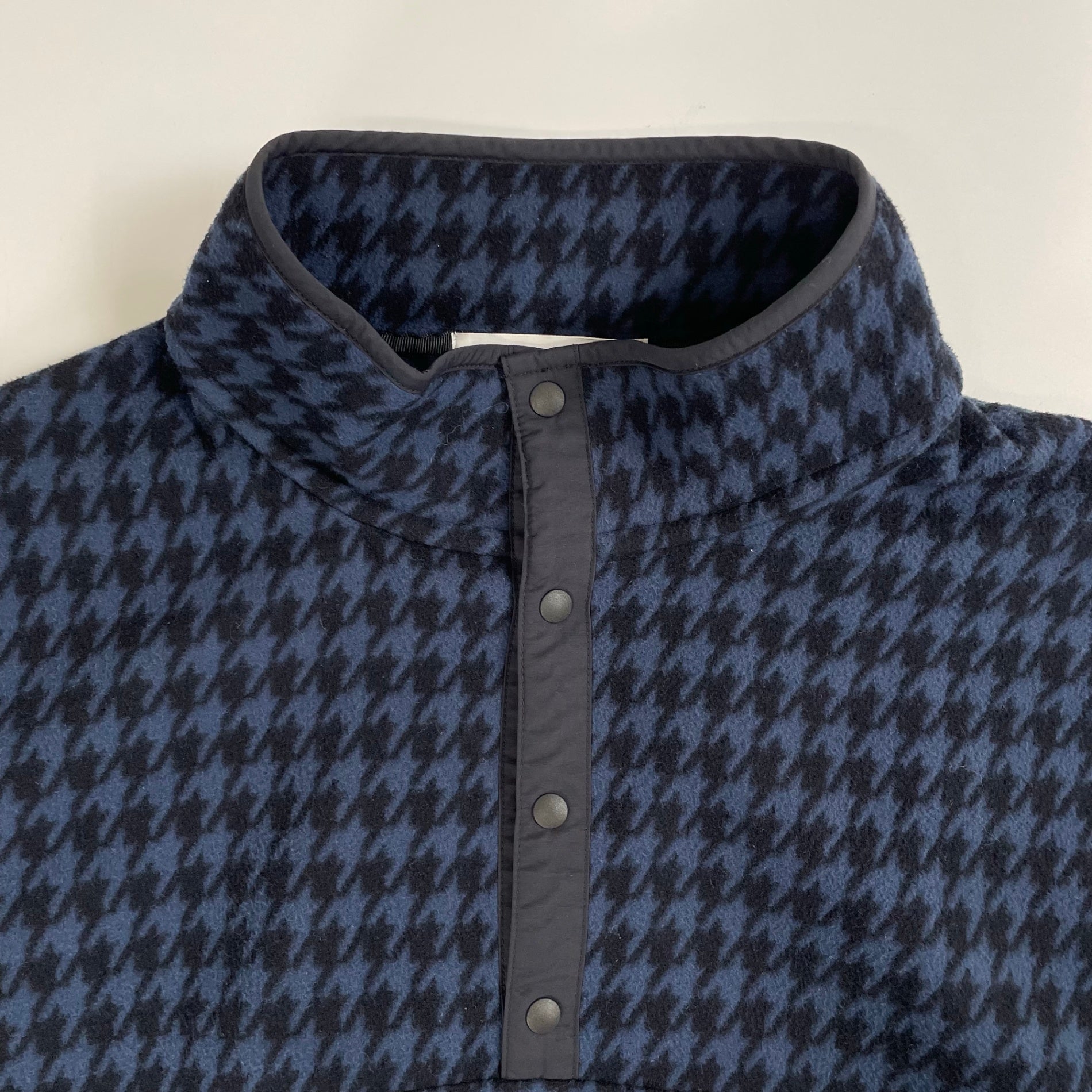 everyone / houndstooth snap pullover fleece 参考定価：32,000+tax SIZE:L