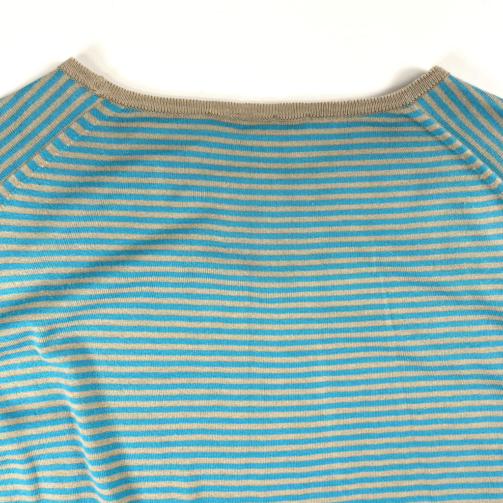 JOHN SMEDLEY / 半袖ボーダーニット 参考定価：40,000程度 SIZE:XS