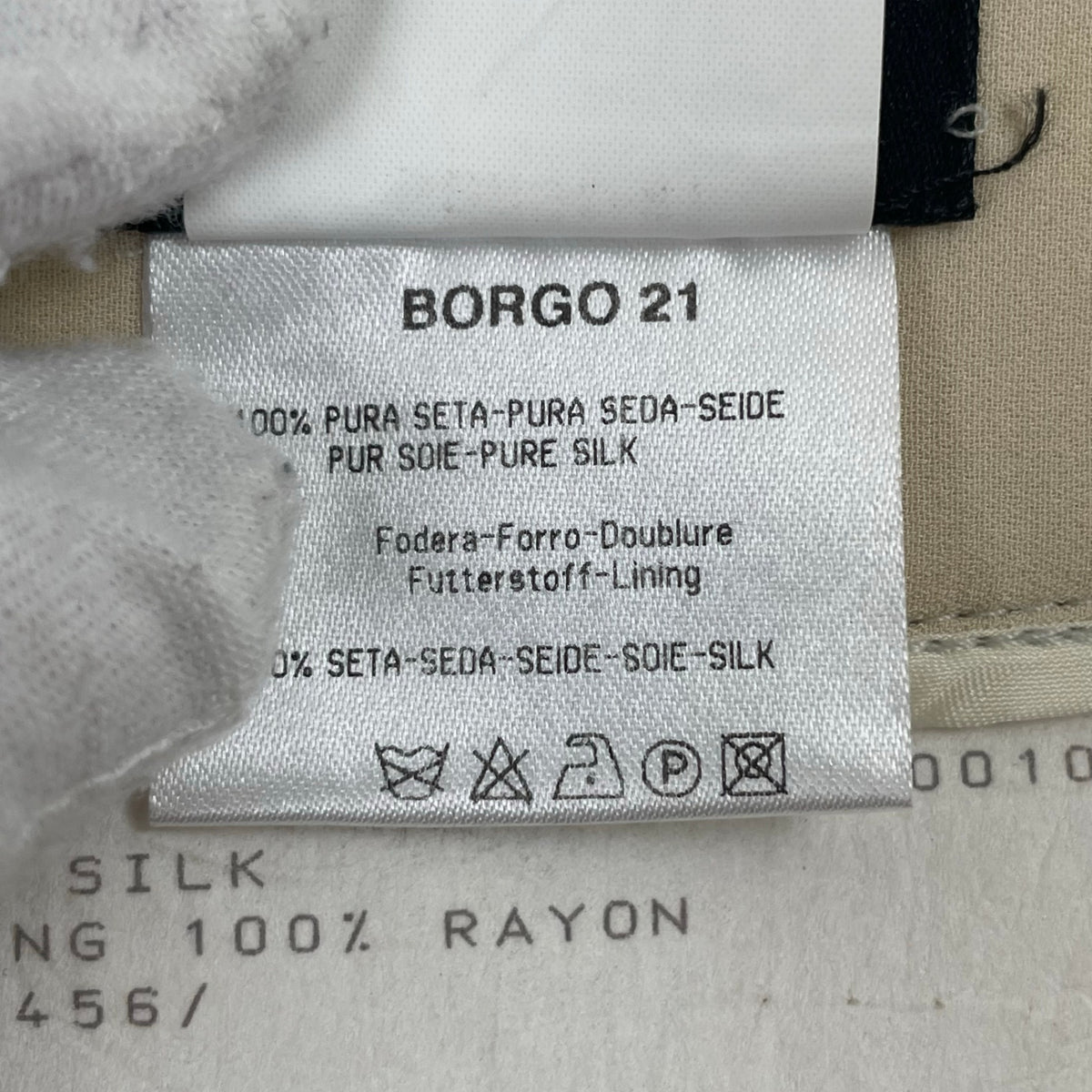 GIORGIO ARMANI / ヴィンテージ シルクスラックス BORGO21 参考定価：140,000程度 SIZE:42
