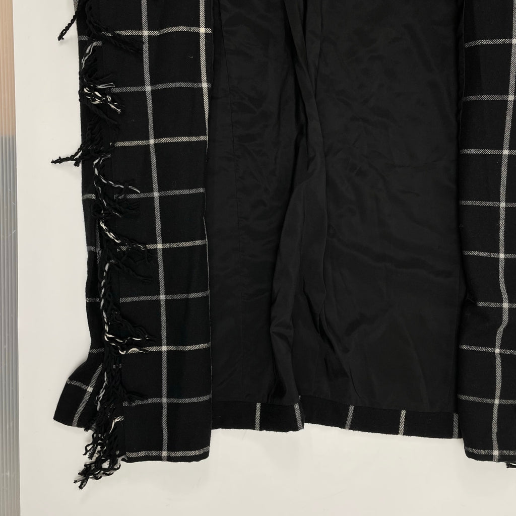 VIRGINIA BIZZI ヴァージニア ビッツィ / フリンジチェックライトコート H.P. FRANCE取り扱い 参考定価：60,000程度