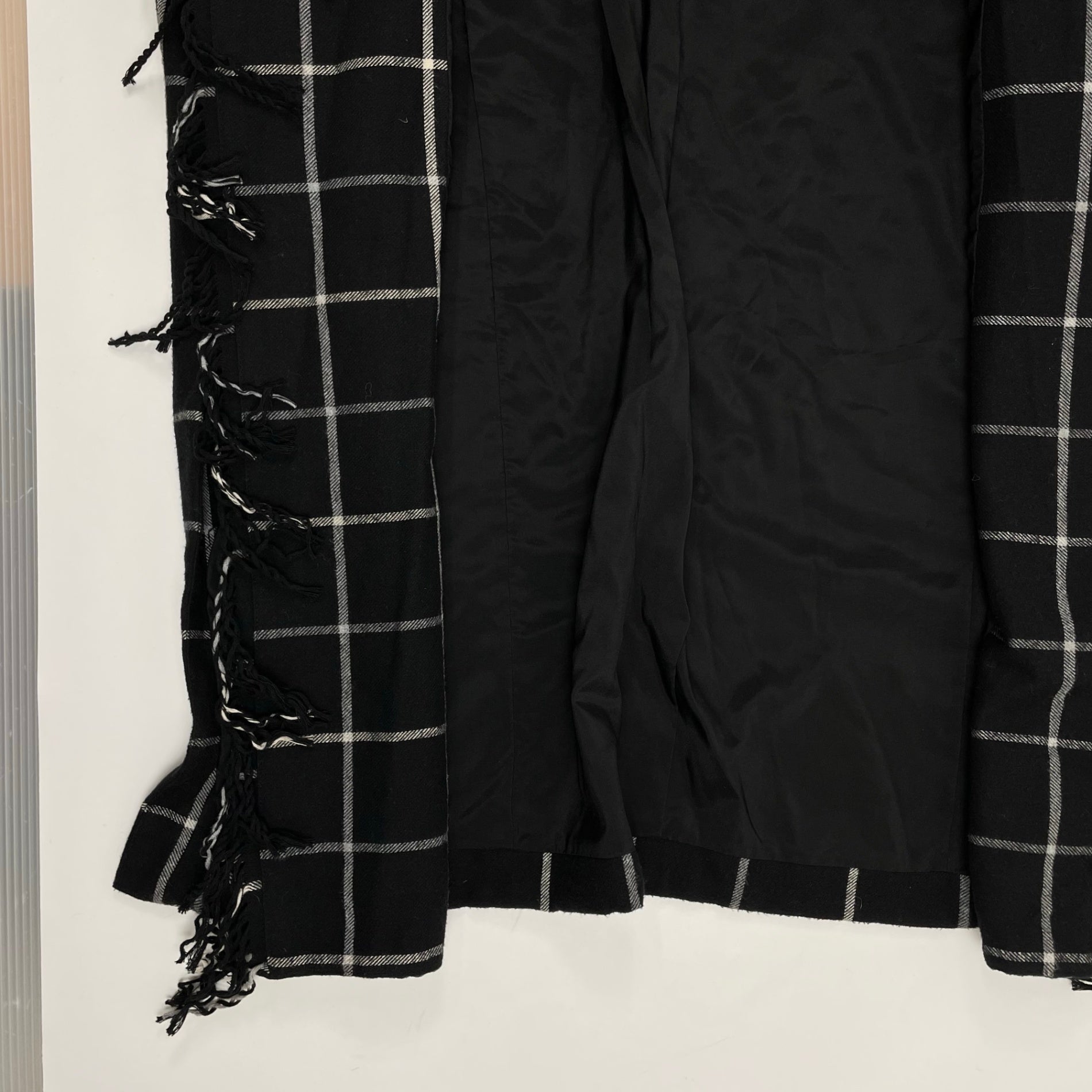 VIRGINIA BIZZI ヴァージニア ビッツィ / フリンジチェックライトコート H.P. FRANCE取り扱い 参考定価：60,000程度