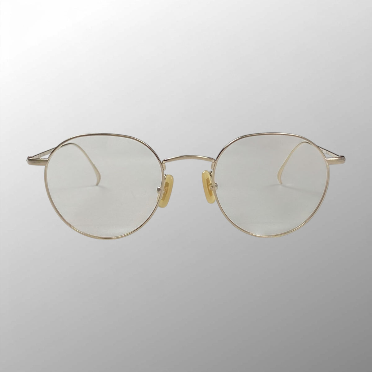 金子眼鏡 「VINTAGE」ライン / パント型 チタン BWG 度なしクリアレンズ  参考定価：40,000+tax