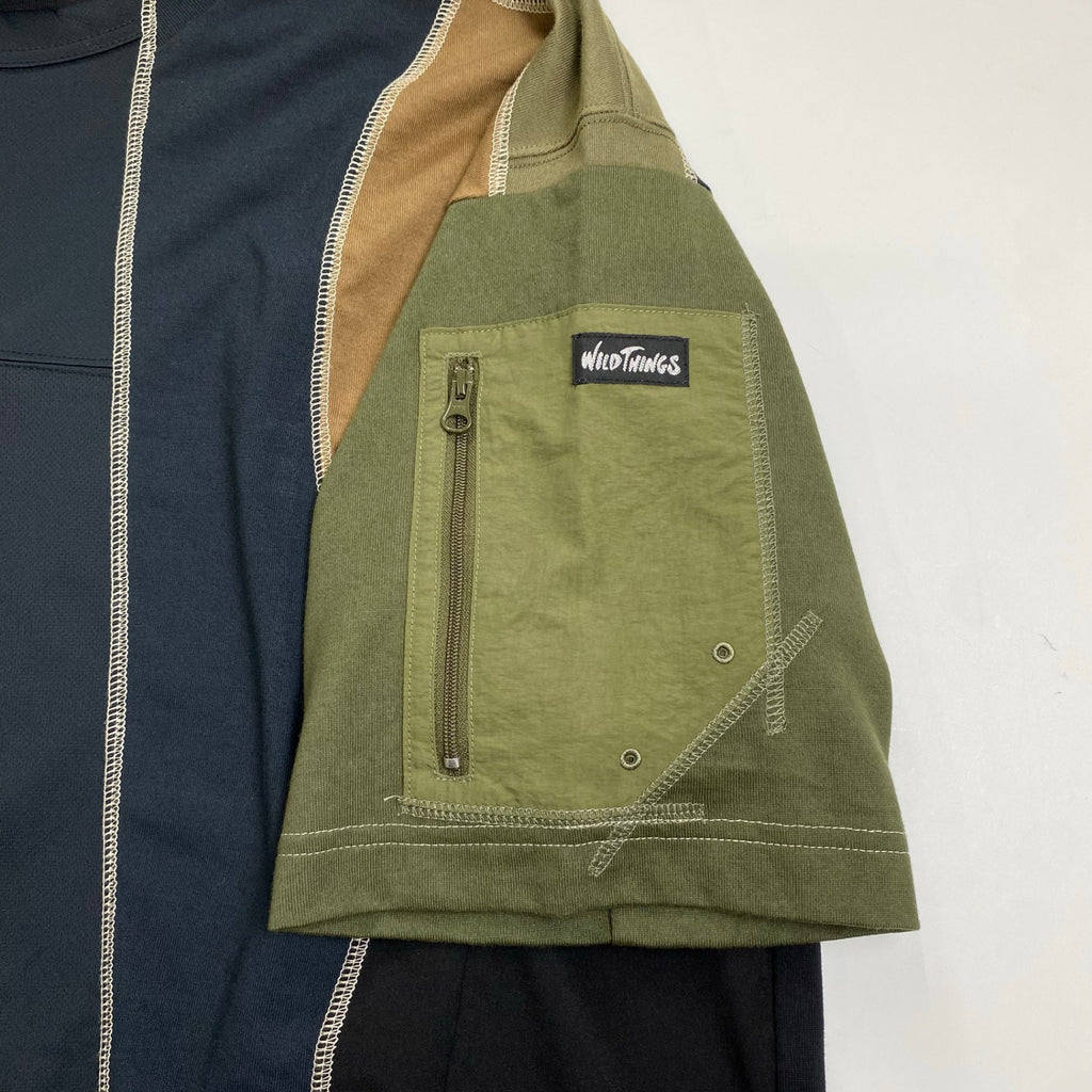 WILDTHINGS ワイルドシングス / CUSTOM TEE 公式リメイク Tシャツ カットソー 参考定価：12,000+tax SIZE:M