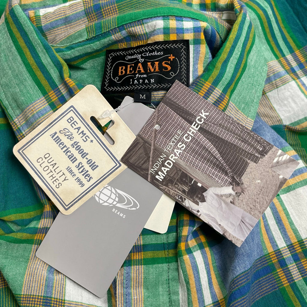 BEAMS PLUS ビームスプラス / BD MADRAS マドラスチェック ボタンダウンシャツ 参考定価：14,000+tax SIZE:M