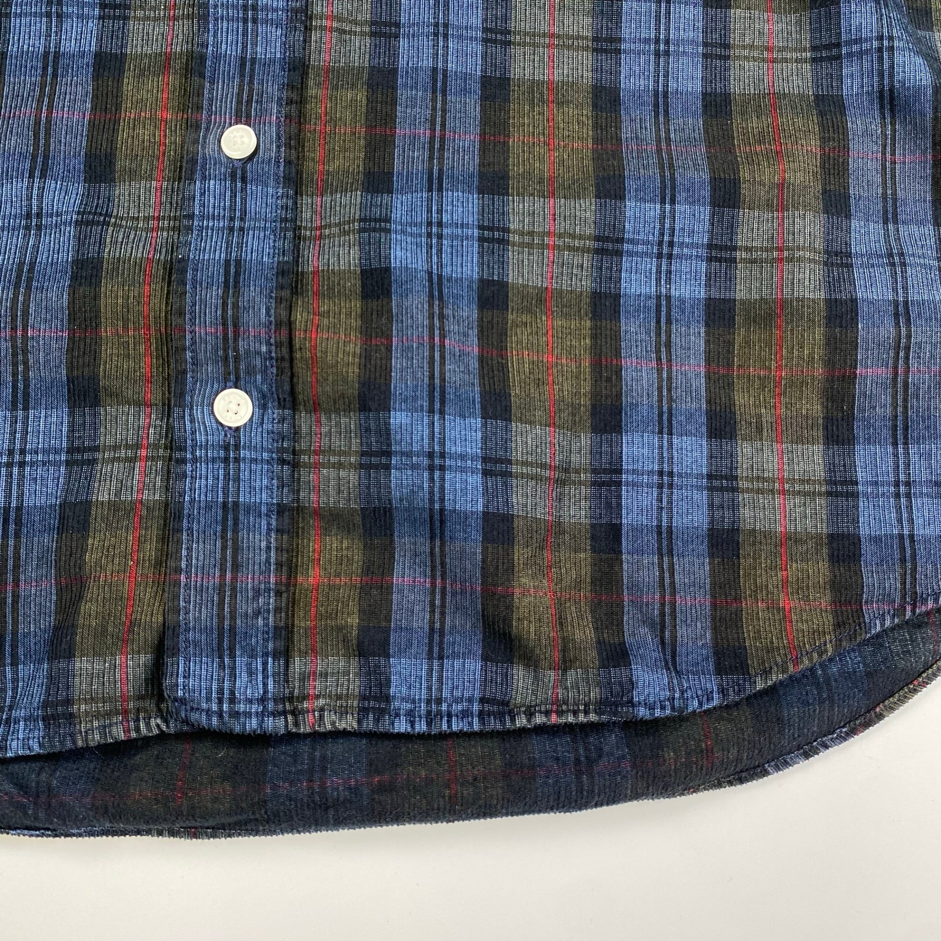 KENZO ケンゾー / タイガー刺繍 コーデュロイチェックシャツ SIZE：M